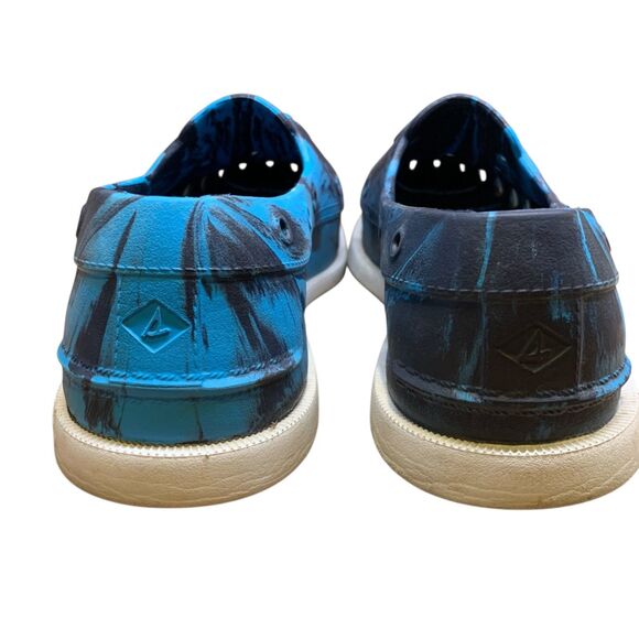 SPERRY Authentic Original Float Boat Shoe Women's 9 Blue Marbled Unisex Mens 7 - Picture 8 of 12
